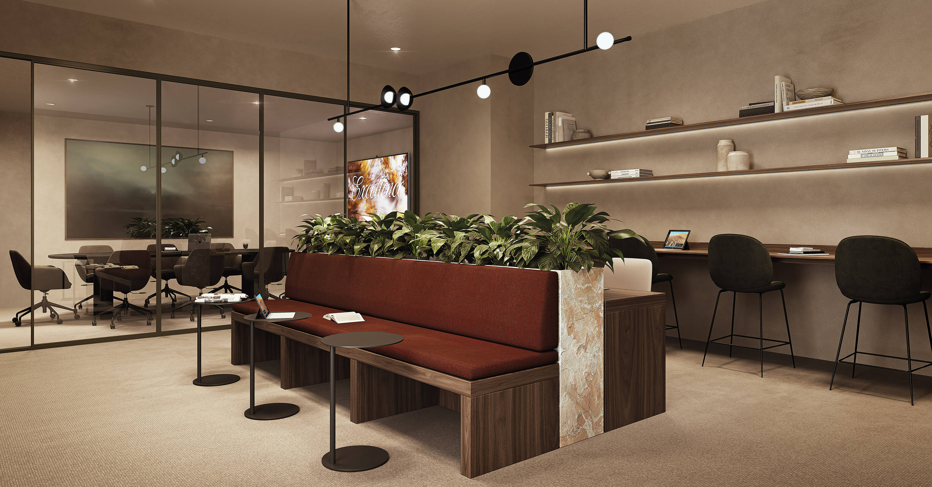 CO-WORKING SPACE, ARTIST IMPRESSION.