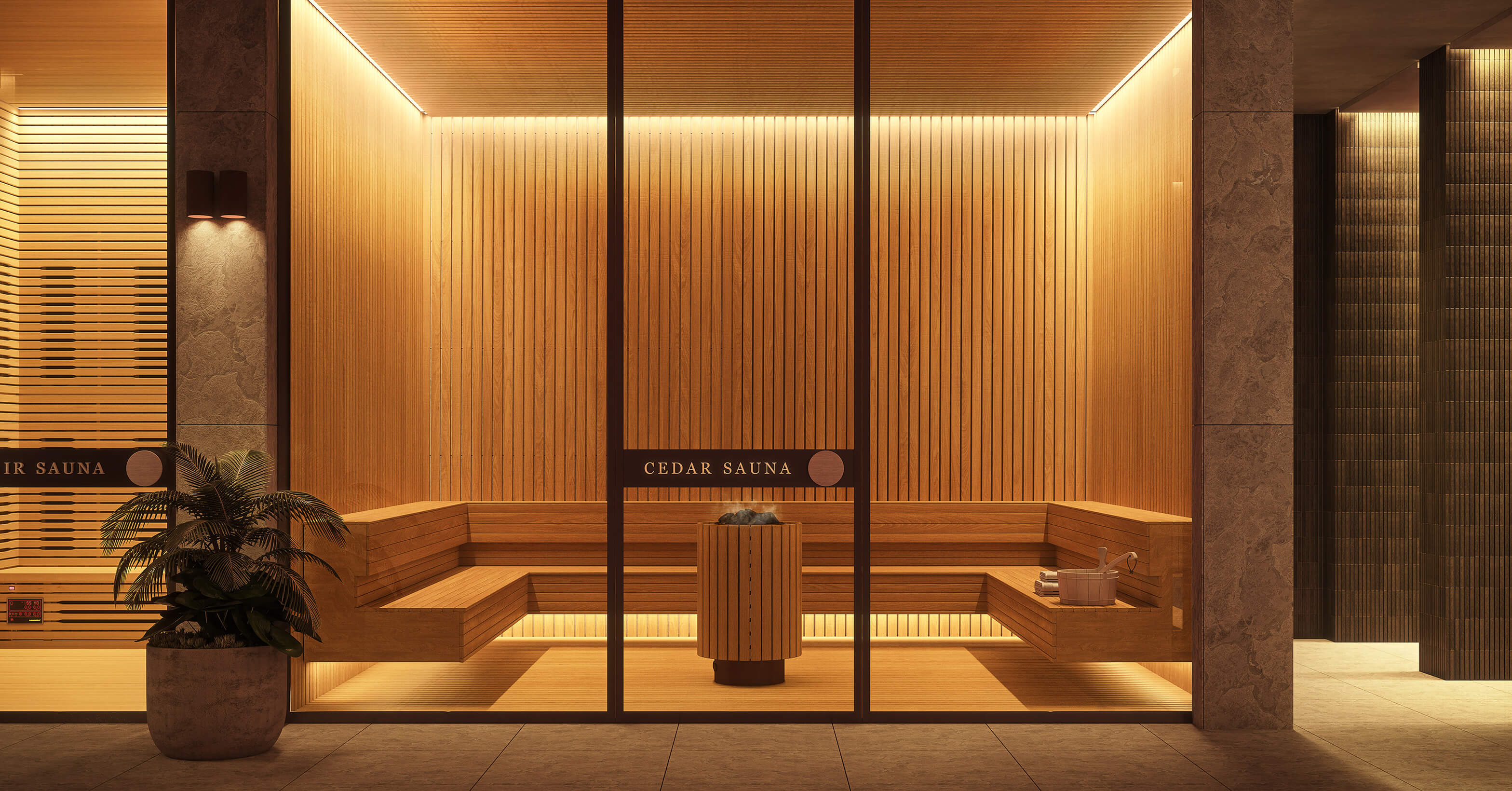 Cedar Sauna, ARTIST IMPRESSION.