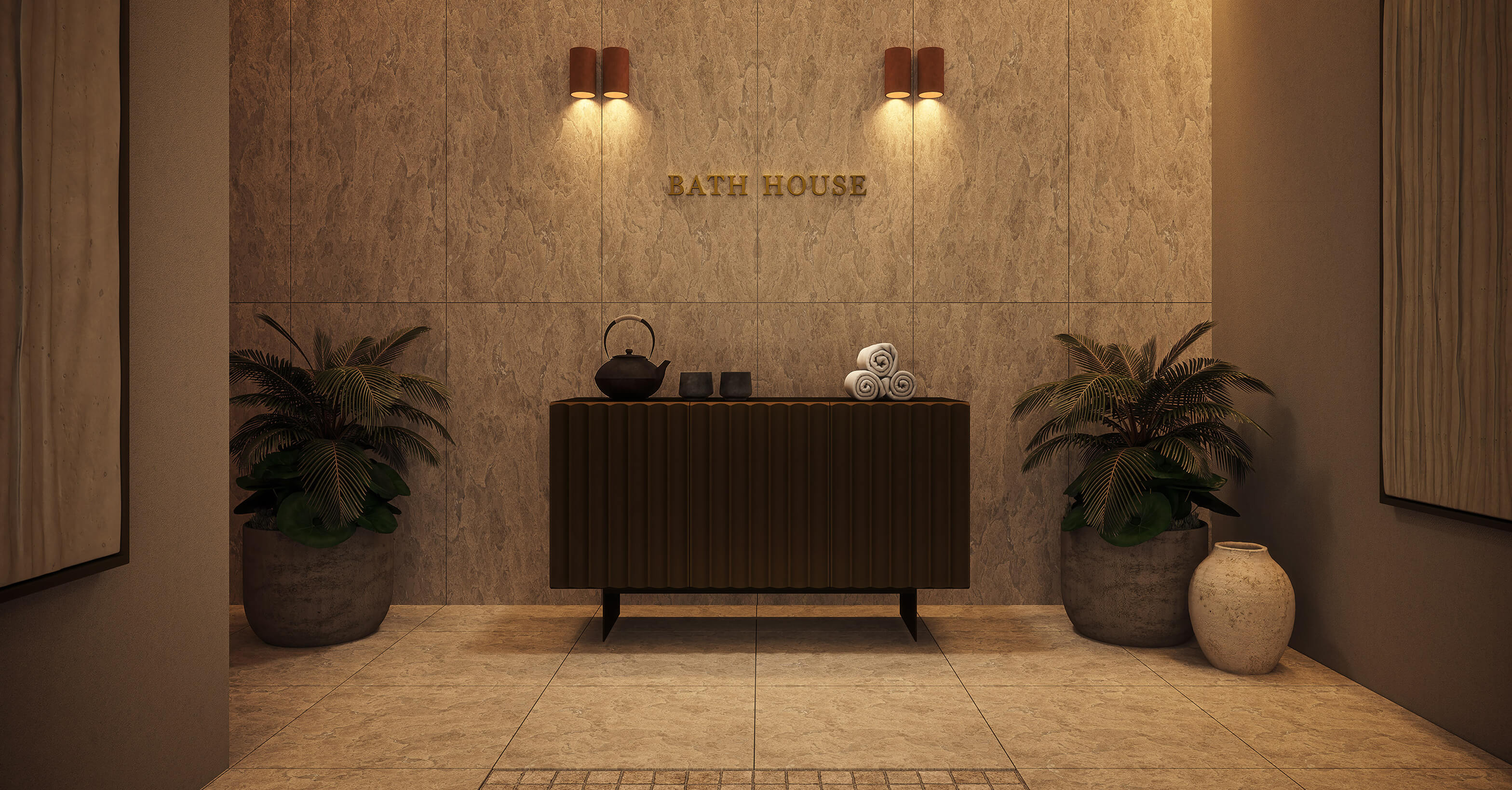 SAUNA AND STEAM ROOM, ARTIST IMPRESSION.